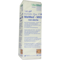 SCHLITZKOMPRESSEN 5x5 cm unsteril 12fach