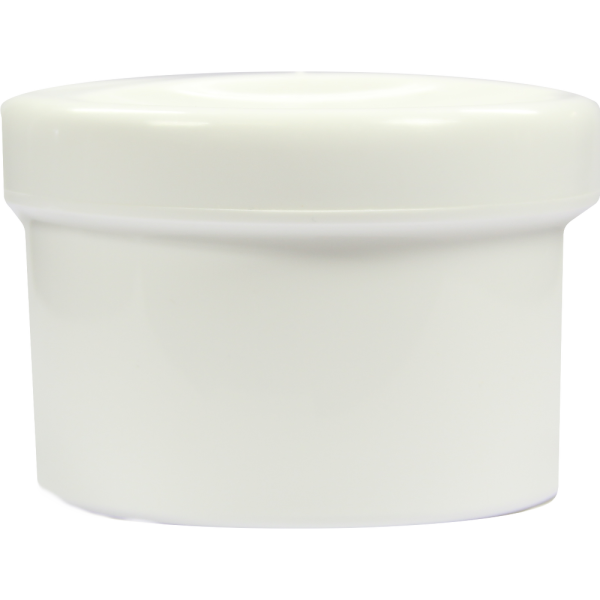 GEBISSDOSE mit Einsatz u.Deckel weiß