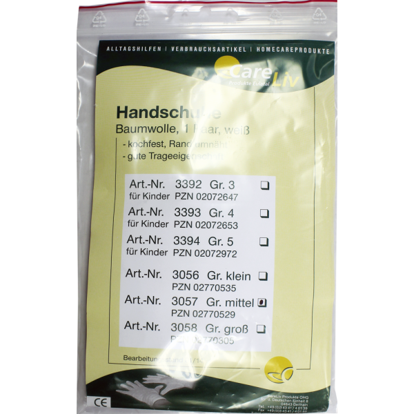 ZWIRNHANDSCHUHE Baumwolle mittel