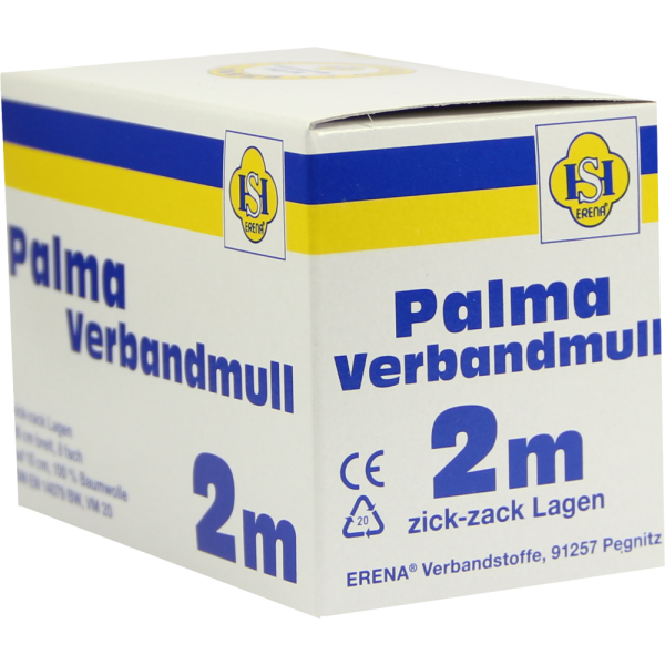 PALMA Verbandmull 80 cm 2 m zickzack Lagen