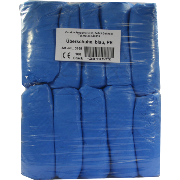 ÜBERSCHUHE Einmal Kunststoff blau