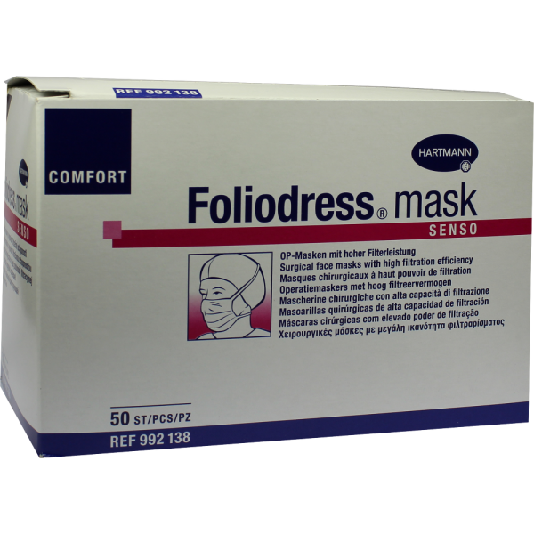 FOLIODRESS mask Comfort senso OP-Maske grün