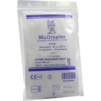 MULLTUPFER 20x20 cm pflaumengroß steril