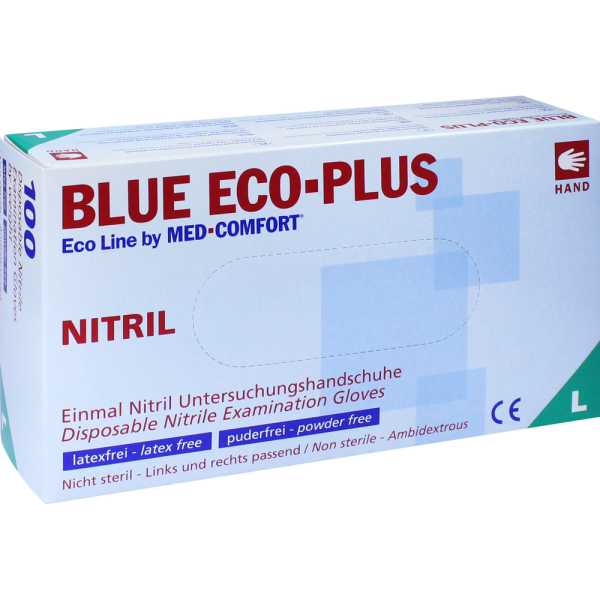 HANDSCHUHE Einmal Nitril L blau