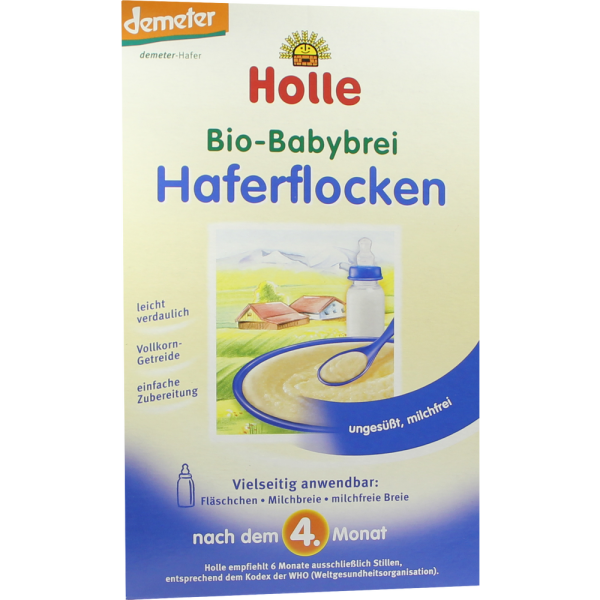 HOLLE Bio Babybrei Haferflocken