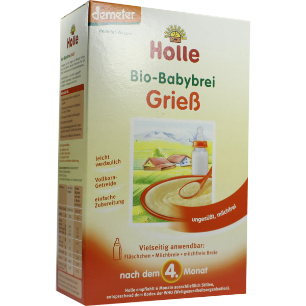HOLLE Bio Babybrei Grieß