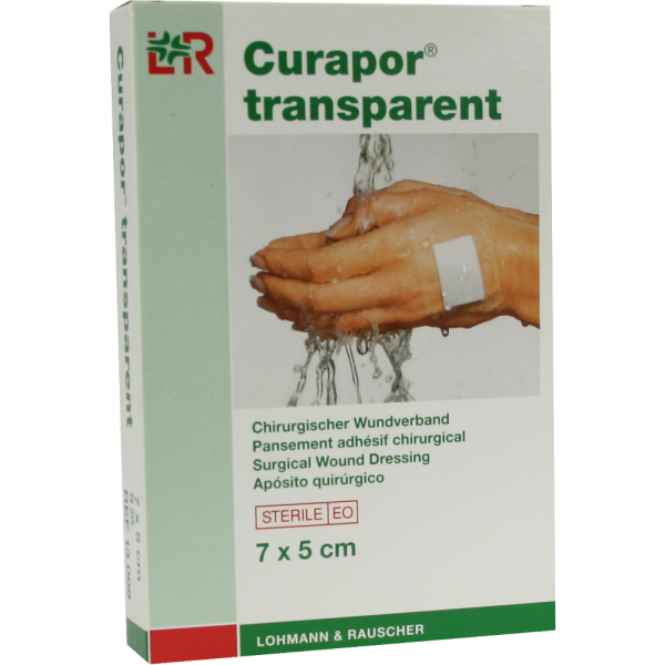 CURAPOR Wundverband steril transparent 5x7 cm