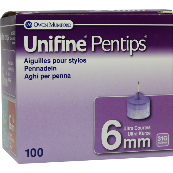 UNIFINE Pentips Kanüle 31 G 0,33x6 mm
