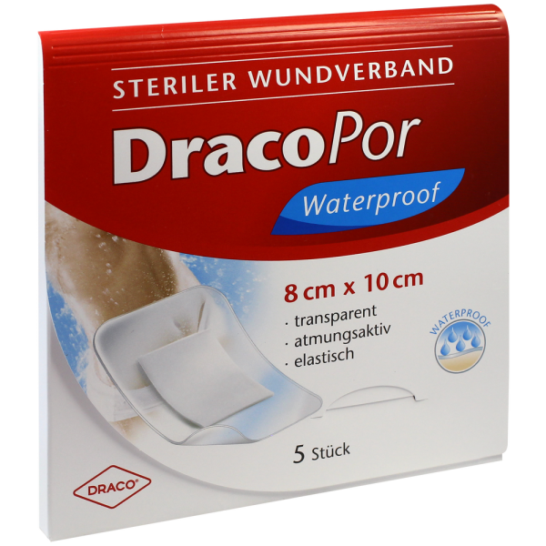 DRACOPOR waterproof Wundverband 8x10 cm steril