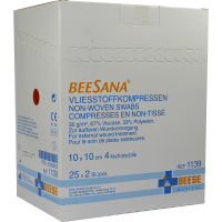 VLIESKOMPRESSEN steril 10x10 cm 4fach 30g