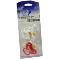 SAUGER Kirsche Latex Gr.1 0-6 Mon.weiß/rot