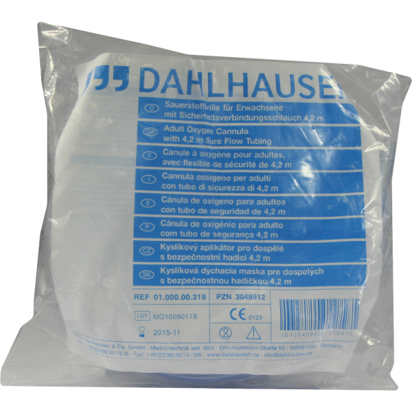 SAUERSTOFFBRILLE f.Erwachsene m.Schl.420 cm