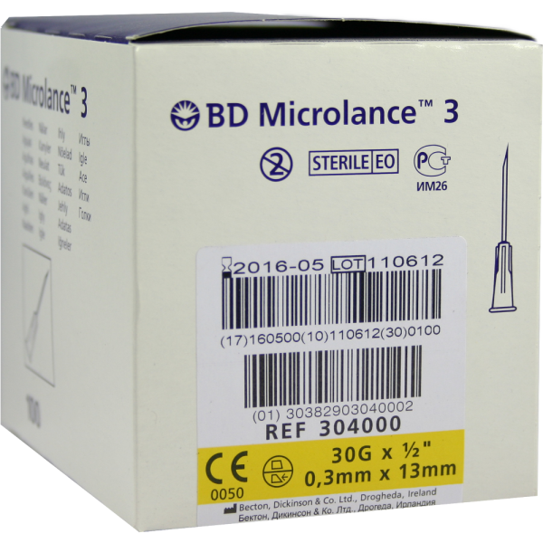 BD MICROLANCE Kanüle 30 G 1/2 0,29x13 mm