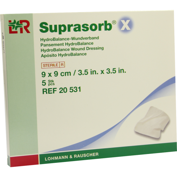 SUPRASORB X HydroBalance Wundverb.9x9 cm