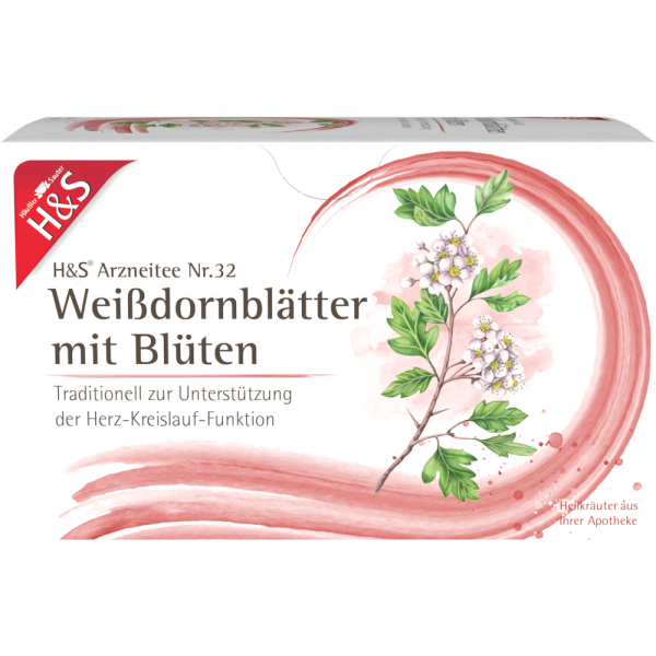 H&S Weißdornblätter mit Blüten Filterbeutel