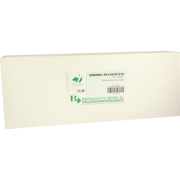 VERBANDMULL 10 cmx10 m zickzack