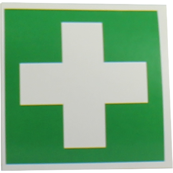 GRÜNES KREUZ Aufkleber Verbandkasten