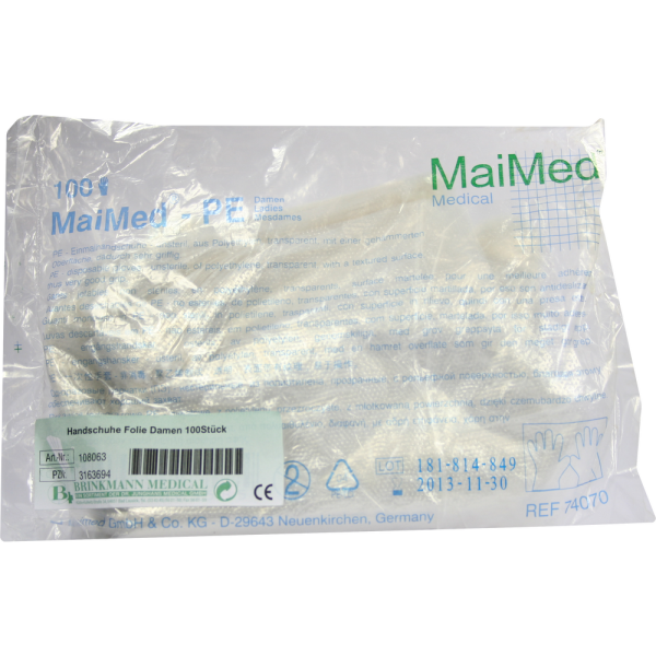 HANDSCHUHE Folie Frauen m.langer Stulpe