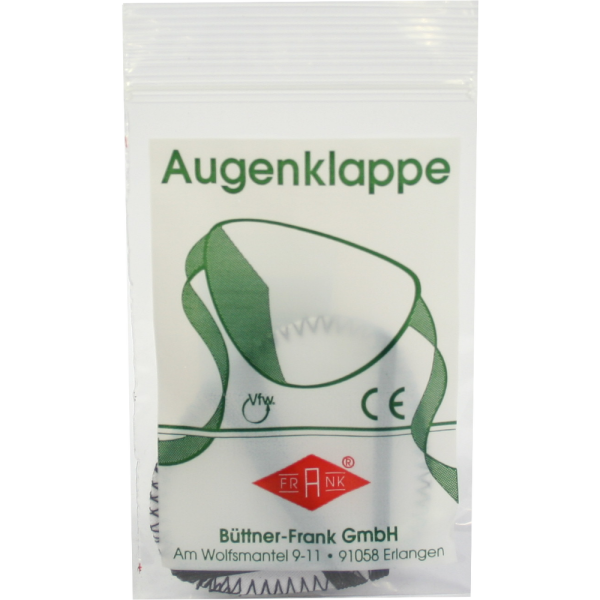 AUGENKLAPPE mit Gummiband schwarz