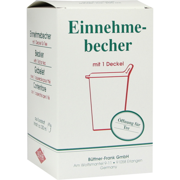 EINNEHMEBECHER Kunststoff m.abnehmb.Trinkdeckel