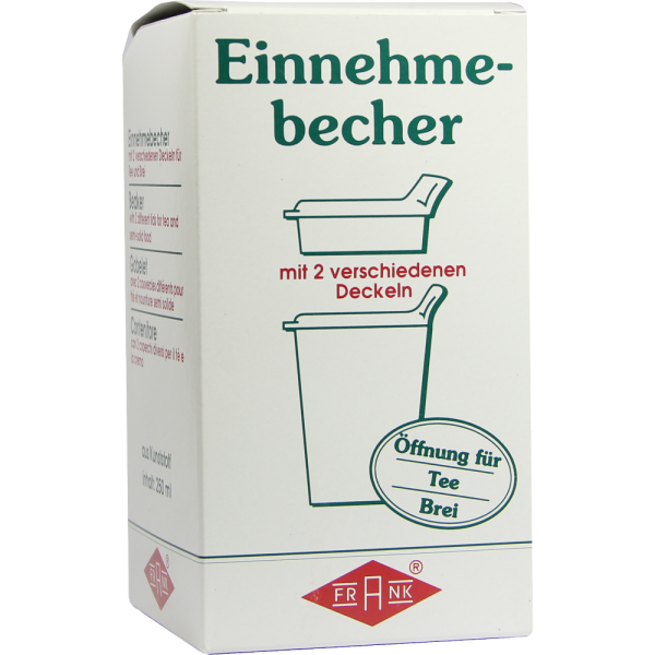 EINNEHMEBECHER Kunststoff m.2 Trinkdeckel