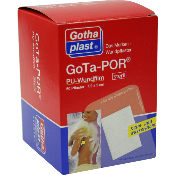 GOTA-POR PU Wundfilm 7,2x5 cm steril Pflaster