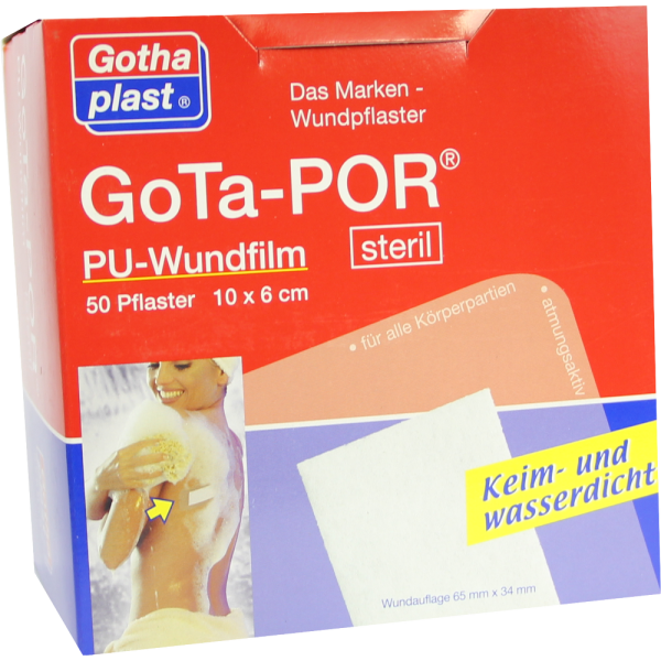GOTA-POR PU Wundfilm 10x6 cm steril Pflaster