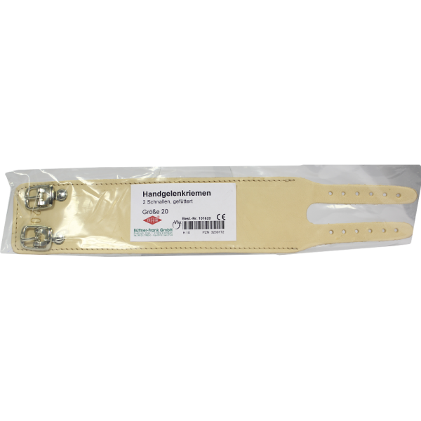 HANDGELENKRIEMEN 20 Leder 2 Schnallen gef.