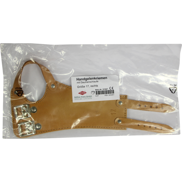 HANDGELENKRIEMEN 17 Leder rechts 2 Schn.gef.
