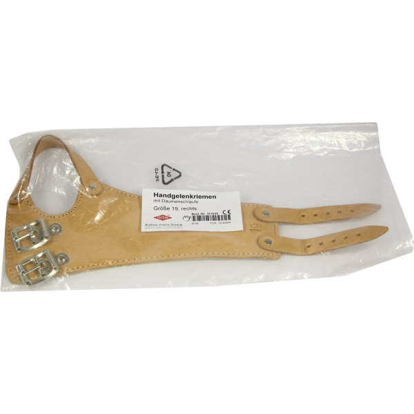 HANDGELENKRIEMEN 19 Leder rechts 2 Schn.gef.