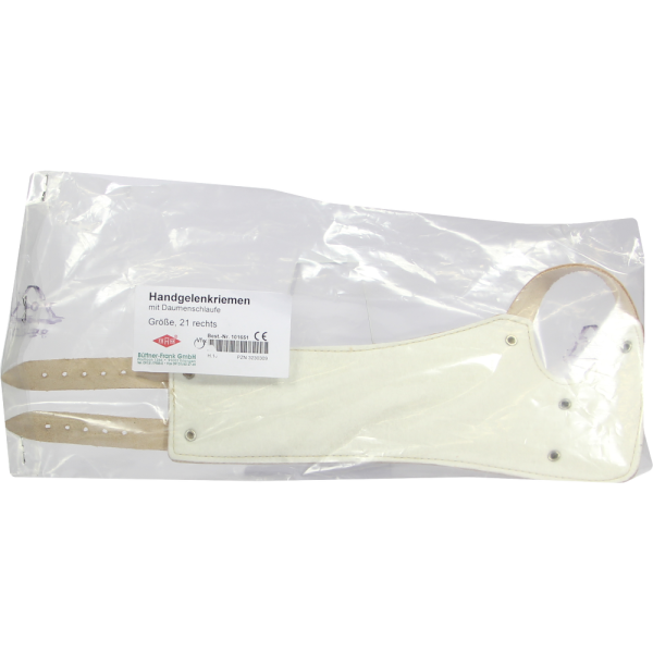 HANDGELENKRIEMEN 21 Leder rechts 2 Schn.gef.