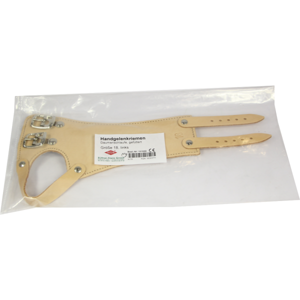 HANDGELENKRIEMEN 18 Leder links 2 Schn.gef.