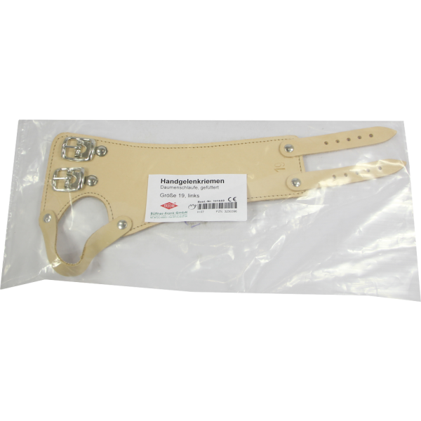 HANDGELENKRIEMEN 19 Leder links 2 Schn.gef.