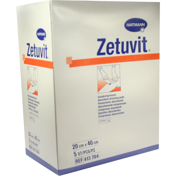 ZETUVIT Saugkompressen steril 20x40 cm