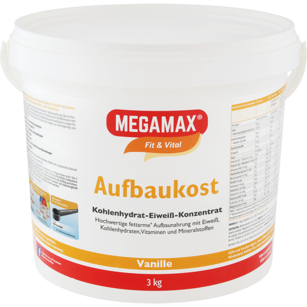 MEGAMAX Aufbaukost Vanille Pulver