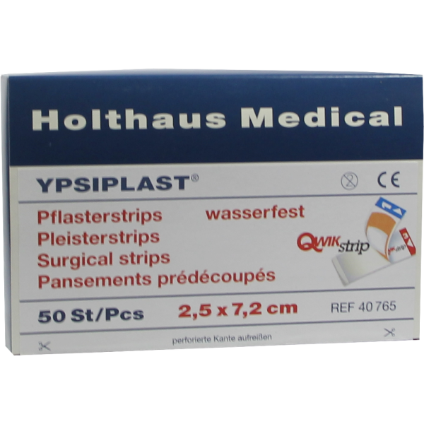 PFLASTERSTRIPS YPSIPLAST wasserfest 2,5x7,2 cm