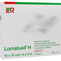 LOMATUELL H Salbentüll 10x10 cm steril