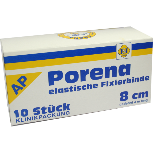 PORENA elast.Mullbinde 8 cm weiß o.Cello