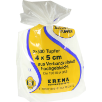 ERENA Zellstofftupfer 4x5 cm