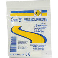ERENA Mullkompr.5x5 cm steril 8fach