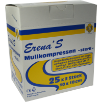 ERENA Mullkompr.10x10 cm steril 8fach