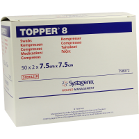 TOPPER 8 Kompr.7,5x7,5 cm steril