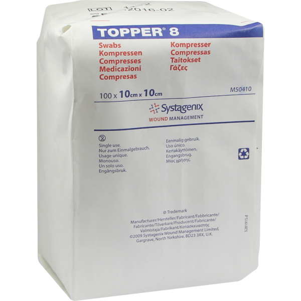 TOPPER 8 Kompr.10x10 cm unsteril