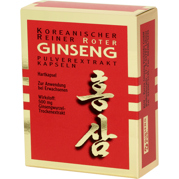 KOREANISCHER Reiner Roter Ginseng Pulverextr.Kaps.