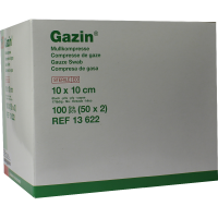 GAZIN Mullkomp.10x10 cm steril 8fach