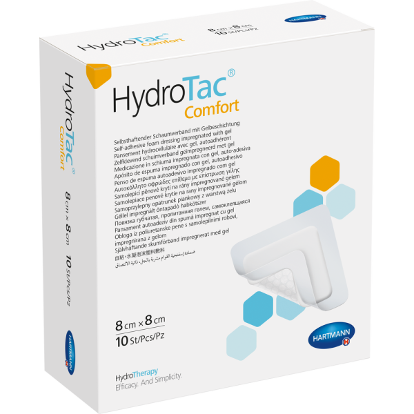 HYDROTAC comfort Schaumverband 8x8 cm steril