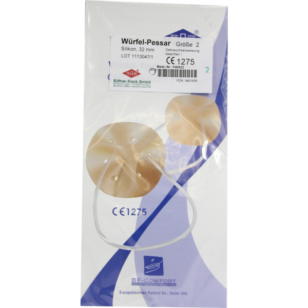 WÜRFELPESSAR Silikon 32 mm Gr.2