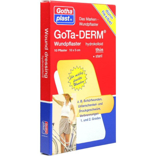 GOTA-DERM thin hydrokoll.Wundpfl.steril 5x10 cm