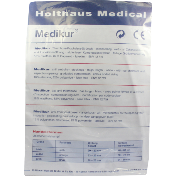 THROMBOSE Prophylaxe Strumpf groß