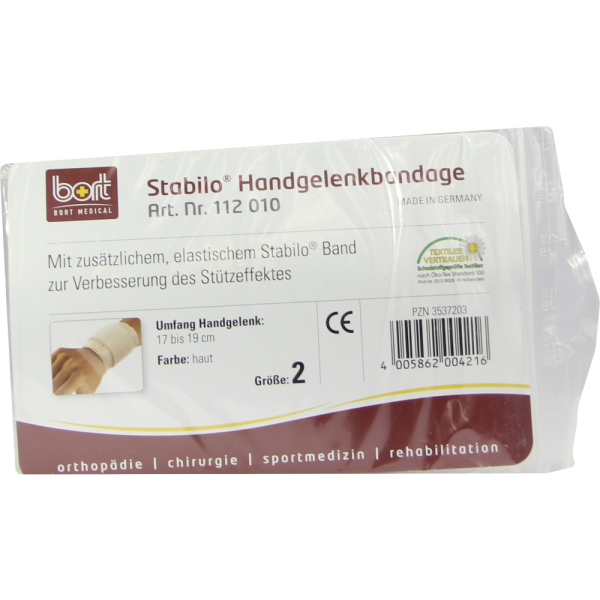 BORT Stabilo Handgelenkbandage Gr.2 haut
